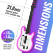 Guitar Controller for Wii,Compatible with All Wii Guitar Games Guitar Hero,Rock Band 2,Legends of Rock