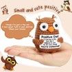 Inspirational Emotional Positive Crochet Owl Support Easter Baskets Stuffer Gifts for Kids Daughter Son Teenagers