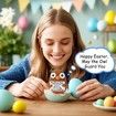 Inspirational Emotional Positive Crochet Owl Support Easter Baskets Stuffer Gifts for Kids Daughter Son Teenagers