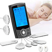 TENS EMS Muscle Stimulator Machine Electric Portable Back Neck Massager Nerve Knee Rechargeable Massage Unit Device 24 Modes