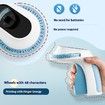 Black Embossing Label Maker Machine Handheld Vintage Labeler with 3 Rolls of Emboss Tapes for Home DIY Crafting