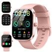 Smart Watch,1.91In Smartwatch for Men Women,110+ Sport Modes,Fitness Activity Tracker with Pedometer/Sleep Monitor/IP68 Waterproof,for Android iOS Pink