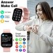 Smart Watch,1.91In Smartwatch for Men Women,110+ Sport Modes,Fitness Activity Tracker with Pedometer/Sleep Monitor/IP68 Waterproof,for Android iOS Pink