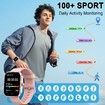 Smart Watch,1.91In Smartwatch for Men Women,110+ Sport Modes,Fitness Activity Tracker with Pedometer/Sleep Monitor/IP68 Waterproof,for Android iOS Pink