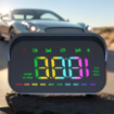 Car HUD Head Up Display USB Power Supply Windshield Projector Overspeed Warning System Windshield Projection Speedometer
