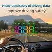Car HUD Head Up Display USB Power Supply Windshield Projector Overspeed Warning System Windshield Projection Speedometer