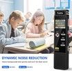 32GB Portable Voice Activated Recorder with MP3 Player, Variable Speed and Password, Upgraded Metal Casing Digital Tape Recorder for Lectures
