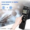 32GB Portable Voice Activated Recorder with MP3 Player, Variable Speed and Password, Upgraded Metal Casing Digital Tape Recorder for Lectures