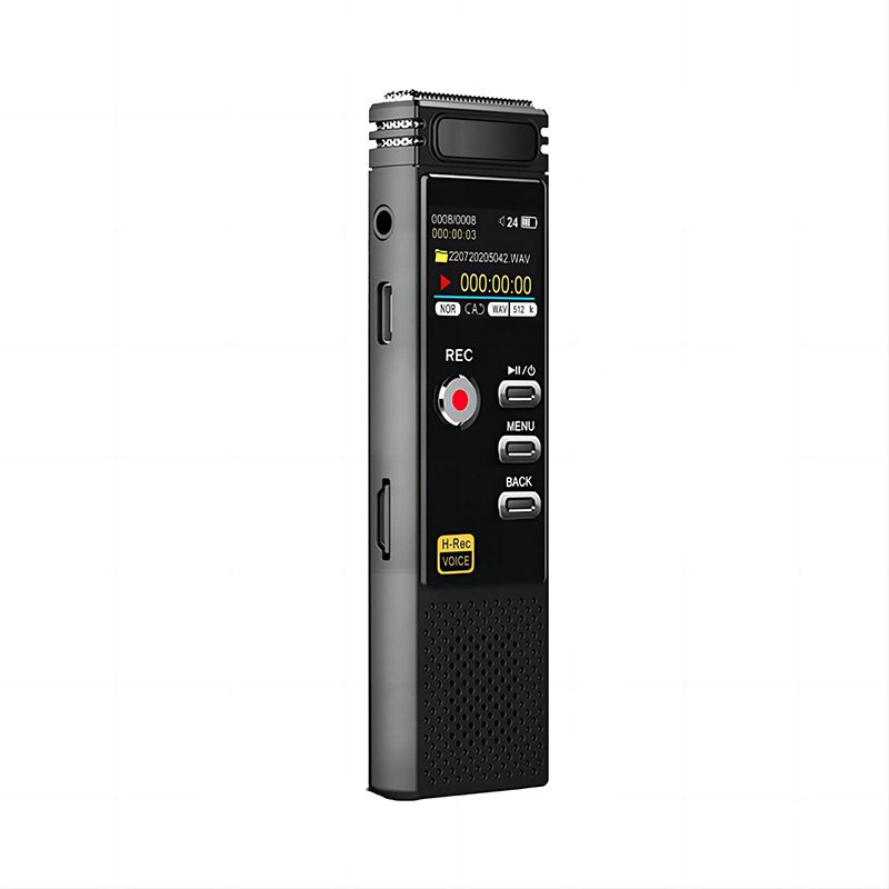 32GB Portable Voice Activated Recorder with MP3 Player, Variable Speed and Password, Upgraded Metal Casing Digital Tape Recorder for Lectures
