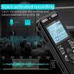 72GB Digital Voice Recorder: 5220 Hours Voice Activated Recording Device for Lectures Meetings with Playback