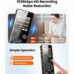 32GB Digital Voice Activated Recorder with Playback, 7000Hrs Dual Recording Mode Voice Recorder, Audio Recorder Device with Wireless Microphone