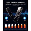 32GB Digital Voice Activated Recorder with Playback, 7000Hrs Dual Recording Mode Voice Recorder, Audio Recorder Device with Wireless Microphone
