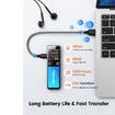 32GB Digital Voice Activated Recorder with Playback, 7000Hrs Dual Recording Mode Voice Recorder, Audio Recorder Device with Wireless Microphone