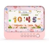 Kids Digital Alarm Clock Colorful 7inch Children's Sleep Trainer  Bedrooms Bedside  Alarm Clock Preset Badges  Kids Boy Girl Birthday Gift