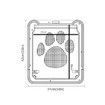 Big Pet Door 41cm×37cm Cat Dog Door Screen Window Installation Free Access