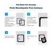 Big Pet Door 41cm×37cm Cat Dog Door Screen Window Installation Free Access