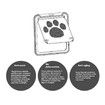 Big Pet Door 41cm×37cm Cat Dog Door Screen Window Installation Free Access