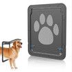 Big Pet Door 41cm×37cm Cat Dog Door Screen Window Installation Free Access