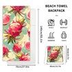 Quick Dry Pool Towels,2 in 1 Beach Towel Absorbent Camping Towels Fold in a Bag Storage Bag,Foldable,For Pool,Bathroom,Camp