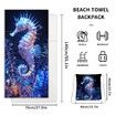 Quick Dry Pool Towels,2 in 1 Beach Towel Absorbent Camping Towels Fold in a Bag Storage Bag,Foldable,For Pool,Bathroom,Camp