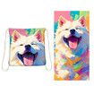 Quick Dry Pool Towels,2 in 1 Beach Towel Absorbent Camping Towels Fold in a Bag Storage Bag,Foldable,For Pool,Bathroom,Camp