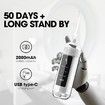 Portable Water Flosser, Recargable and Portable Oral Irrigator, 6 Dental Care Modes, 4 Nozzles, Great Plaque Remover for Teeth (White)