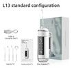 Portable Water Flosser, Recargable and Portable Oral Irrigator, 6 Dental Care Modes, 4 Nozzles, Great Plaque Remover for Teeth (White)