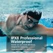 Swimming Headphones,Bone Conduction Headphones Bluetooth 5.4, IPX8 Waterproof, 32G Memory Sports Headphones