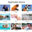 8G Waterproof Mp3 Player for Swimming, Mp3 Player IPX8 Waterproof Waterproof Mp3 Player for Swimming Diving Running, White