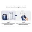 Blue Portable Juicer Small Juice Cup Multifunctional Includes 2 Cups for Students & Household Use