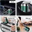 Mini Dual Head Electric Shaver, Mini Portable Razor, Washable Double Head Razor for Home, Car, Travel (Green)