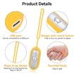 Sleep Instrument,Brain Massage,Headache Focus Attention,Small and Easy to Carry,Improve Deep Sleep (Yellow)