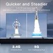 Upgraded Wireless HDMI Transmitter and Receiver 4K,Portable Wireless HDMI Extender Kit,100FT Range,2.4G/5G