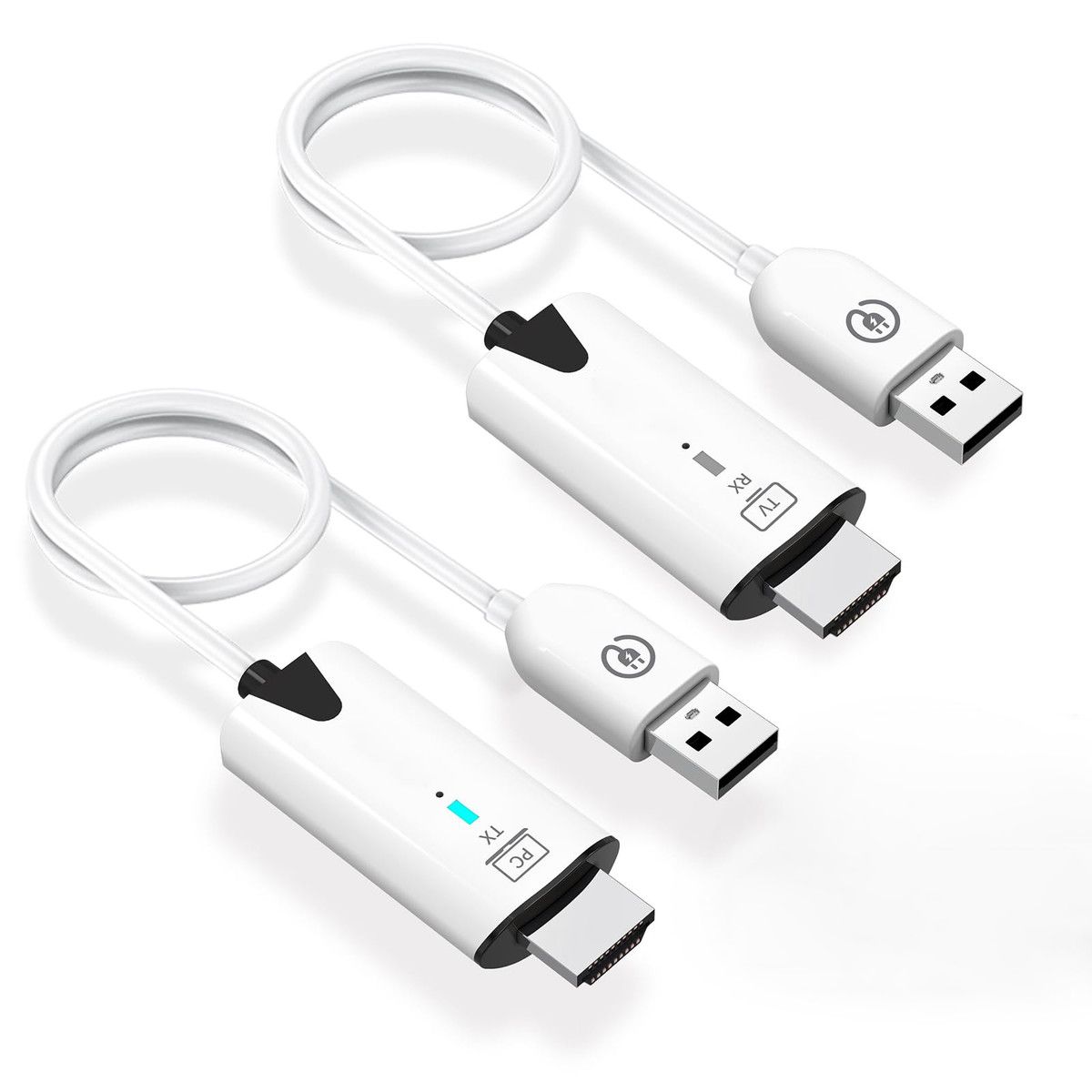 Wireless HDMI Transmitter and Receiver,1080P Wireless HDMI Extender 165FT 30M Range,Plug and Play