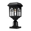 Solar Led Post Light Outdoor Garden Gate Street Pathway Security Lamp Cap Lantern Driveway Pole Pillar Energy Powered Landscape Patio Fence Yard Decor