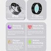Smart Ring, Activity & Fitness Tracker Ring for Women/Men, Fitness Tracking Smart Ring with Calories and Sleep Monitoring, IP68 Waterproof (Black, 11#)