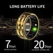 Smart Ring, Activity & Fitness Tracker Ring for Women/Men, Fitness Tracking Smart Ring with Calories and Sleep Monitoring, IP68 Waterproof (Black, 11#)