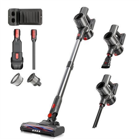 Cordless Vacuum Cleaner, 20KPA Stick Vacuum with LED Display with 40Min Detachable Battery Vacuum Cleaner for Home Hard Floor Car Carpet VC2302-E14820