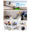 Golden Cordless Vacuum Cleaner, 550W 35Kpa Vacuum Cleaners for Home, Stick Vacuum Cordless with Low Noise, LED Screen, Wall Mount Charging, Rechargeable