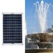 50W DC12V Solar Panel Water Pump Kit with Time Controller Submersible Motor Garden Fountain Decor Pump for Bird Bath