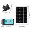 50W DC12V Solar Panel Water Pump Kit with Time Controller Submersible Motor Garden Fountain Decor Pump for Bird Bath