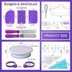 137pcs Cake Decorating Kit with Cake Turntable for Decorating,Pastry Piping Bag,Russian Piping Tips Baking Tools,Cake Baking Supplies for Beginners