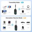 2-in-1 Airplane Bluetooth Adapter for Headphone 3.5MM to Bluetooth 5.3 Transmitter for TV, Airplane,Home Stereo,Speakers,Headphone,Car