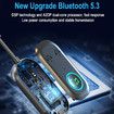 2-in-1 Airplane Bluetooth Adapter for Headphone 3.5MM to Bluetooth 5.3 Transmitter for TV, Airplane,Home Stereo,Speakers,Headphone,Car