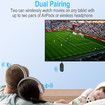 2-in-1 Airplane Bluetooth Adapter for Headphone 3.5MM to Bluetooth 5.3 Transmitter for TV, Airplane,Home Stereo,Speakers,Headphone,Car