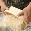 Banneton Bread Proofing Basket Banneton Basket Set Sourdough Proofing Basket Round Proofing Bowls Handmade Rattan Baskets and Liners (Oval 10inch set of 2)