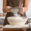 Banneton Bread Proofing Basket,Banneton Basket Set of 2,9 inch Sourdough Proofing Basket Round Proofing Bowls Handmade Rattan Baskets and Liners