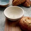 Banneton Bread Proofing Basket,Banneton Basket Set of 2,9 inch Sourdough Proofing Basket Round Proofing Bowls Handmade Rattan Baskets and Liners