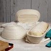 Banneton Bread Proofing Basket,Banneton Basket Set of 2,9 inch Sourdough Proofing Basket Round Proofing Bowls Handmade Rattan Baskets and Liners