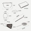 Japanese Matcha Ceremony Accessory,Matcha Whisk,Traditional Scoop (Chashaku),The Perfect Set to Prepare a Traditional Cup of Matcha Type B